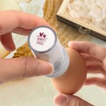 Personalised Chicken Silhouette Egg Petals Stamp Farm Egg Safe Label with Box and Food-Grade Ink Birthday Gift for Family Farmer Breeder