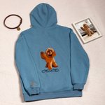 T-shirt sweat-shirt personnalisé avec 1-2 noms photo et motif brodés - Cadeau d'anniversaire pour les propriétaires d'animaux de compagnie