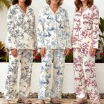 Pyjama à manches longues pour dames Usage quotidien Fête pour animaux Cadeau d'anniversaire pour femmes Amoureux des animaux de compagnie