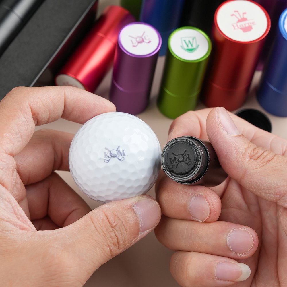 Make It Your Hole in One - Monogrammed Initial Name - Personalized Golf Ball Stamp 3