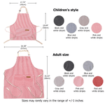 Personalised Highland Cow Kid Adult Baking Apron with Name Initial and Front Pocket Christmas Birthday Gift for Kids Family