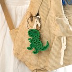 Ornement suspendu personnalisé imprimé en 3D de dinosaures multicolores avec nom Cadeau d'anniversaire de Noël pour les enfants