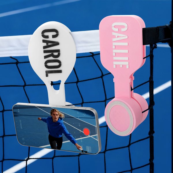 Crochet magnétique personnalisé en 3D pour téléphone portable Pickball avec texte Accessoires de sport Cadeau pour les joueurs de Pickleball et de tennis
