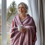 Personlig dobbeltlags hjerte mykt kaste teppe med barnas navn Hjemmedekorasjon Jul Morsdag Bursdagsgave til bestemor barn