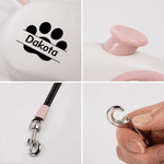 Gepersonaliseerde Paw Hondenriem met Naam Outdoor Accessoires Pet Party Kerstmis Verjaardagscadeau voor huisdiereigenaren