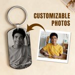Personalisierte Heartfelt Reminder Foto Schlüsselanhänger Tasche Tag mit Namen und Text Geburtstag Weihnachten Geschenk für Familie Freunde
