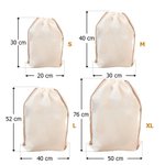 Sacco di Babbo Natale personalizzato in tela con nome e pupazzo di neve regalo perfetto per amici e famiglia