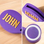 Henkilökohtainen monivärinen 3D-painettu magneettinen Pickball Tennis matkapuhelin koukku tekstillä Sport tarvikkeet lahja Pickleball tennispelaajille