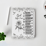 Toile De Jouy Personnalisée Fleur de naissance Papillon Chapitre de la Bible Pad Cover Protective Cover pour iPad Utilisation quotidienne Noël Anniversaire Cadeau pour femmes