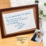 Personalized Something Blue Embroidered Wedding Dress Label with Blessing Message Wedding Gift for Bride Daughter