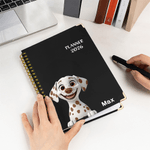 Personlig 3D-husdjursfigurer 2026 Planner Spiral A5 Anteckningsbok med namn och vecko- och månadsplanerare Födelsedagspresent för husdjursälskare Vänner