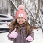 Personalisierte niedliche lachende Tier Multicolor weiche Beanie-Mütze mit Namen Winter Accessoire Weihnachten Geburtstag Geschenk für Jungen Mädchen