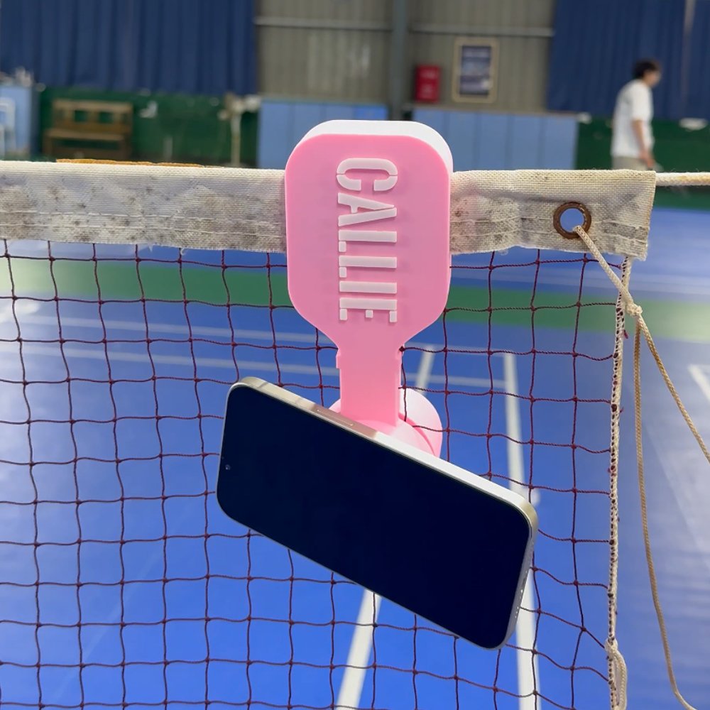Crochet magnétique personnalisé en 3D pour téléphone portable Pickball avec texte Accessoires de sport Cadeau pour les joueurs de Pickleball et de tennis 7