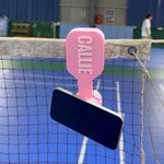 Henkilökohtainen monivärinen 3D-painettu magneettinen Pickball Tennis matkapuhelin koukku tekstillä Sport tarvikkeet lahja Pickleball tennispelaajille
