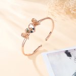 Personalizada en forma de corazón Circonio Angel Wing Foto Relicario Pulsera Aniversario Cumpleaños Memorial Gift for Wife Mother Grandma