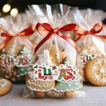 Personalized Santa Claus Reindeer Snowman Design Set of 2 Christmas Waterproof Stickers Labels with Name Christmas Decor Party Favors for Family Kids