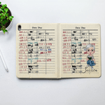 Personalizada Vintage Biblioteca Tarjeta de Lectura de dibujos animados personaje Pad Funda Protectora para iPad con Nombre Navidad Cumpleaños Regalo para Mujeres Hombres