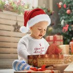 Maglione e cappello di Natale personalizzati con nome regalo di primo Natale ideale per neonati