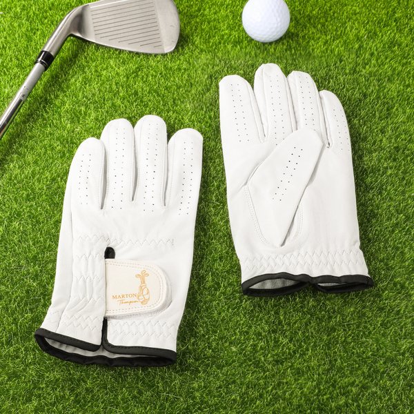 Personalized Golf Elements Monogram Design Left Hand Glove with Name Golfer Accessories Club Competition Souvenir Birthday Gift for Golf Lovers