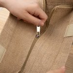 Borsa Tote di iuta grande e personalizzata in stile acquerello con nome, regalo di viaggio e di compleanno per le donne