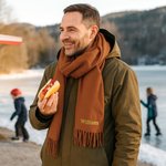 Personalisierter super weicher Schal mit Geburtsblume Namen Stickerei Schultertuch Party Geburtstag Winter Weihnachten Geschenk für Familie Freunde