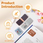 Personalised Birth Flower God Says I Am Bible Name Magnetic PU Leather Bookmark Clip Birthday Christmas Gift for Christian Book Lovers
