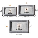 Personalized 3D Cartoon Dog Soft Pet Bed Mat with Name Indoor Outdoor Activities Pet Party Birthday Gift for Pet Owners Lovers
