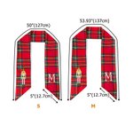 Personalizzato Natale Schiaccianoci Wreath Sash con ricamato iniziale Home Decor Regalo di Natale per gli amici della famiglia