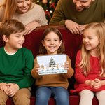Personalized Cute 1-6 Cartoon Animals Snowflake Food-Grade Metal Biscuit Tin Storage Box with Name Christmas Gift for Family Kids