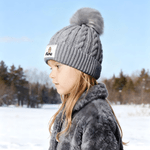 Personalised Cartoon Character Cute Pom-Pom Soft Knitted Beanie Hat with Name Winter Accessory Birthday Gift for Boys Girls