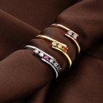 Personalized 1-6 Family Birthstones Ring Dainty Jewellery Birthday Anniversary Mother's Day Valentine's Day Gift for Women