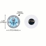 Acrílico personalizado retráctil Esqueleto Insignia Carrete con texto Cumpleaños Regalo de Navidad para enfermeras Médicos