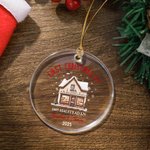 Personlig første jul i huset Akrylpynt med navn, adresse og årstall Tredekorasjon Julegave til familie, venner og nyinnflyttede