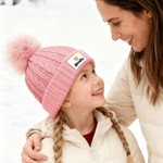 Personalised Cartoon Character Cute Pom-Pom Soft Knitted Beanie Hat with Name Winter Accessory Birthday Gift for Boys Girls