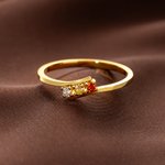 Personalized 1-6 Family Birthstones Ring Dainty Jewellery Birthday Anniversary Mother's Day Valentine's Day Gift for Women