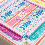 Spersonalizowana mata do mahjonga Chinoiserie Pagoda Floral Design z literami i torbą do przechowywania Akcesoria do mahjonga Prezent urodzinowy dla miłośników mahjonga