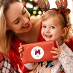 Personalized Snowflake Santa Hat Initial Waterproof Stickers Labels with Name Gift Decor Christmas Party Favors for Kids