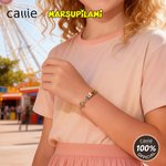 Personligt gulfläckigt Marsupilami-armband med lång svans och bokstav Födelsedags- och jubileumsgåva till henne Flickvän | Callie × Marsupilami®