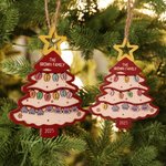Gepersonaliseerde kerstboom lichtbol houten ornament met naam Home Decor kerstcadeau voor familie vrienden