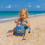 Telo mare personalizzato con nome e carino animale marino in 3D ad asciugatura rapida morbido e oversize regalo per ragazzi