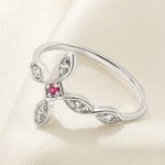 Anello personalizzato a croce con 1-6 pietre di nascita Anniversario Festa della mamma Regalo di Natale per le donne Famiglia