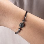 Pulsera Personalizada de Proyección de Fotos de la Cruz con 100 Lenguas Te Amo Dainty Jewelry Birthday Anniversary Gift for Christians