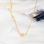 Personalisierte Kreuzfahrtschiff Halskette mit Namen zierlich Schmuck Reisen Geburtstag Jahrestag Geschenk für Frauen Mädchen Matrosen