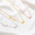 Personalisierte Kreuzfahrtschiff Halskette mit Namen zierlich Schmuck Reisen Geburtstag Jahrestag Geschenk für Frauen Mädchen Matrosen