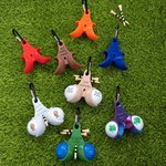 Gepersonaliseerde 3D-geprinte Grappige Golfbalhouder Tee-houder met Clip Golfaccessoire Sportief Verjaardagscadeau voor Golfliefhebbers