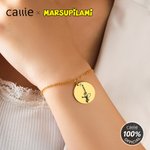 Gepersonaliseerde Ronde Staart-Springende Marsupilami Armband met Naam Verjaardag Verjaardagscadeau voor Vriend Familie | Callie × Marsupilami®