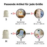 Personalisierter Weihnachts-Geschenksack mit Niedlichem Cartoon-Charakter Initiale und Namen inklusive Kordelzug Weihnachtsgeschenk für Kinder Familie