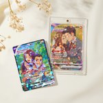 Carte TCG personnalisée avec photo transformée en dessin de style Poke - Cadeau d'anniveraire Saint-Valentin mariage pour couple