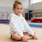 Personalised Gymnastics Themed Soft Kid Adult T-shirt Sweatshirt Hoodie with Name and Text Training Birthday Christmas Gift for Gymnasts Famliy