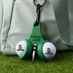 Gepersonaliseerde 3D-geprinte Grappige Golfbalhouder Tee-houder met Clip Golfaccessoire Sportief Verjaardagscadeau voor Golfliefhebbers